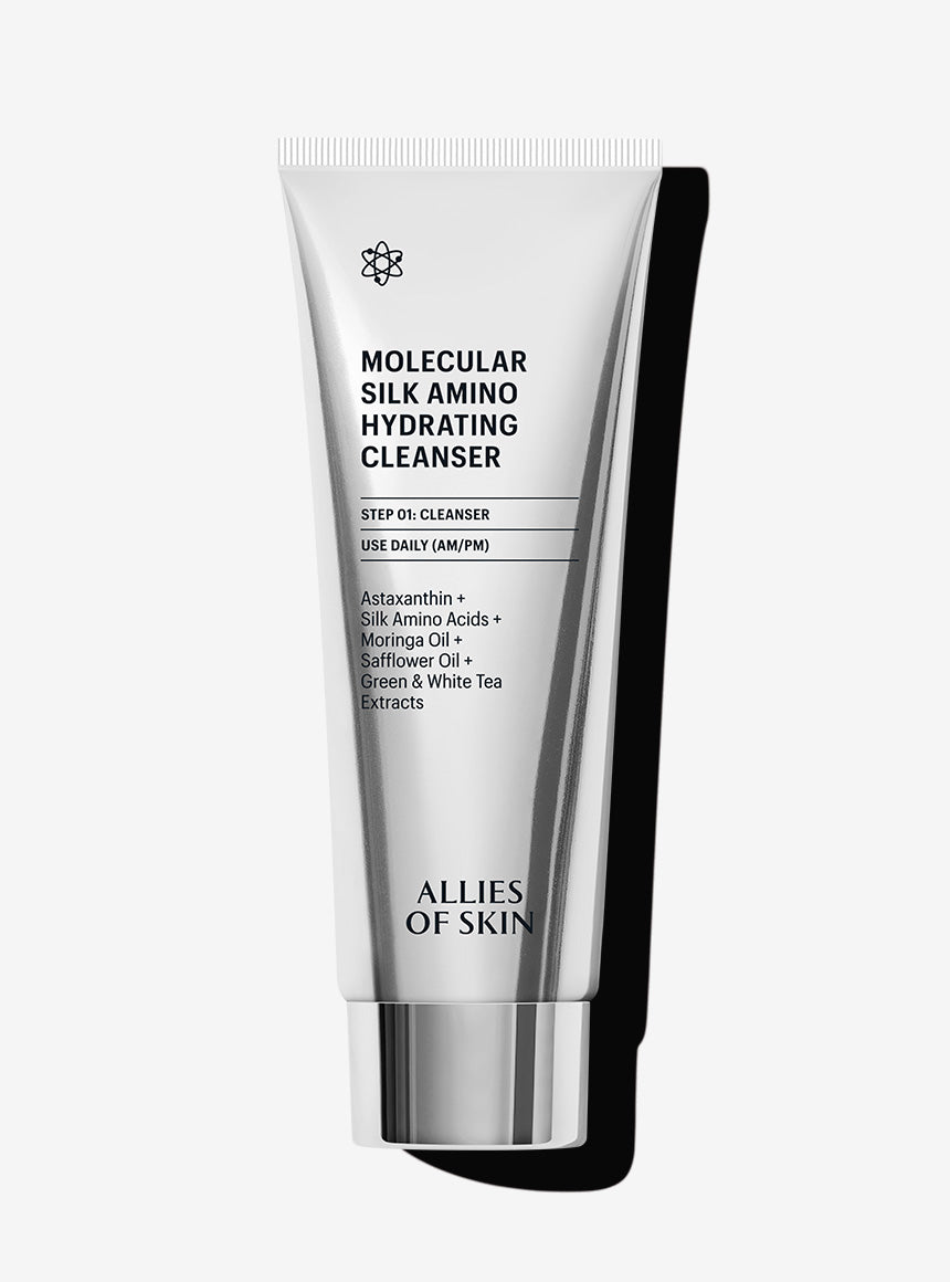 Molecular Silk Amino Hydrating Cleanser. Allies of Skin. Official Stockist. Worldwide shipping. Medical-grade skincare. The M-ethod Aesthetics