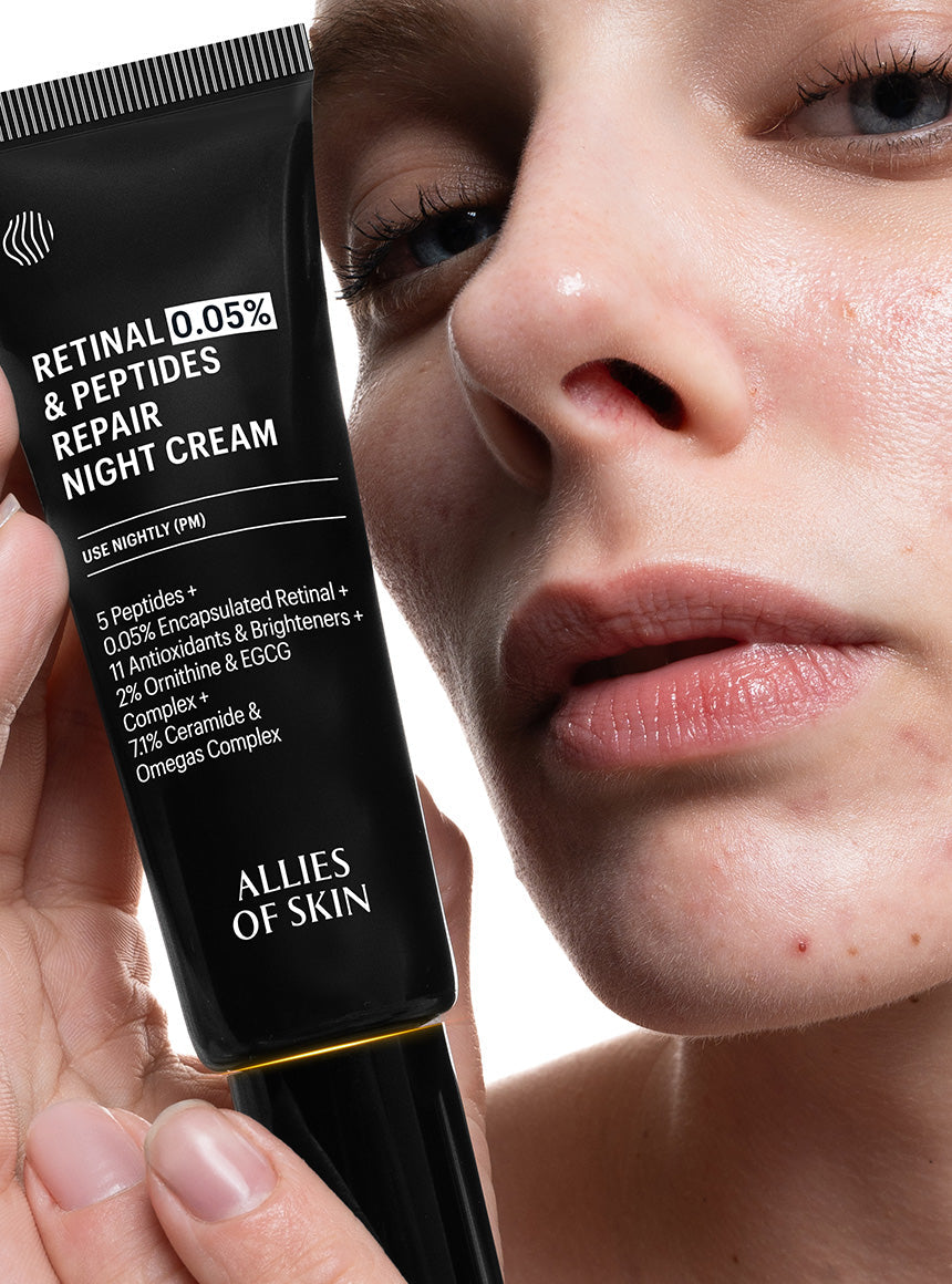 Retinal 0.05% & Peptides Repair Night Cream Allies of Skin. The M-ethod Aesthetics. Worldwide Delivery.