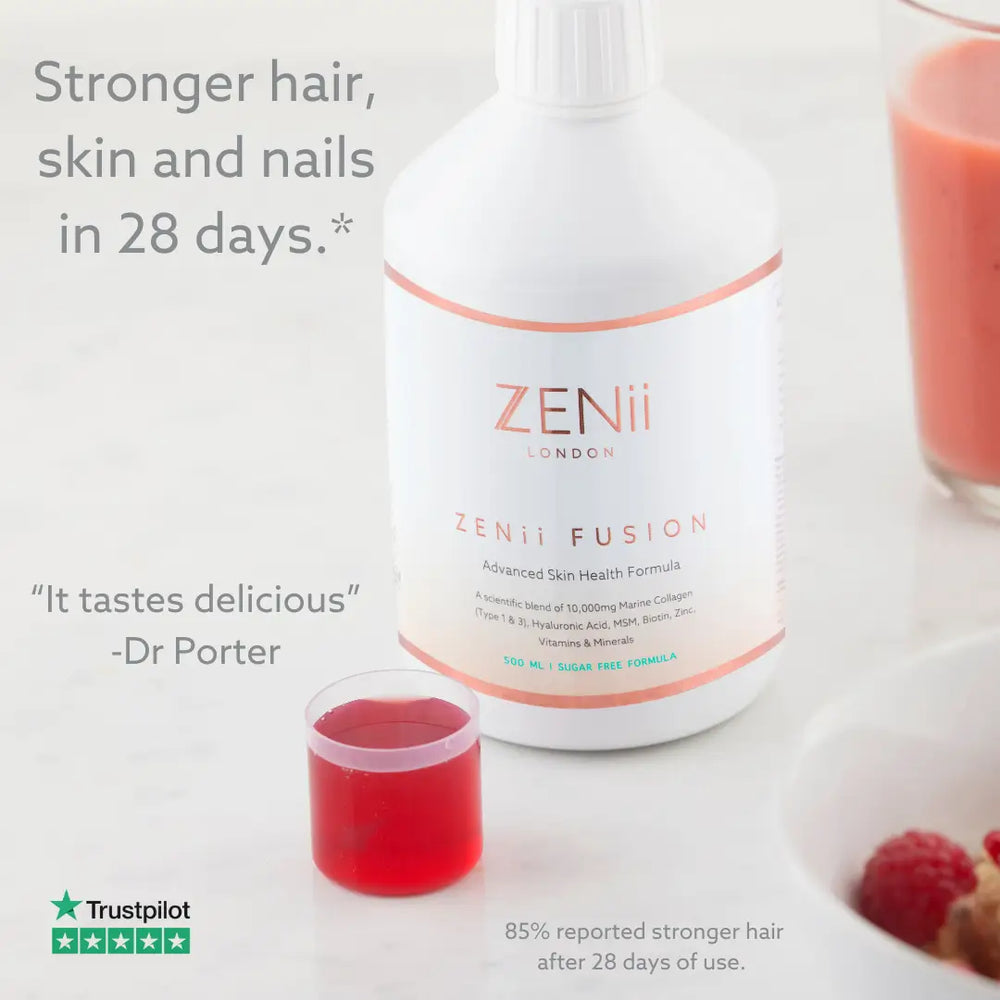 ZENii Fusion Collagen Supplement. Official Stockist. Worldwide shipping. Medical-grade skincare. The M-ethod Aesthetics