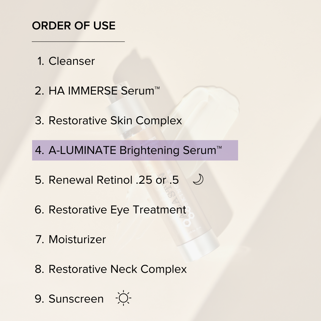 A-luminate Brightening Serum. Alastin Skincare. Official Stockist. Worldwide shipping. Medical-grade skincare. The M-ethod Aesthetics