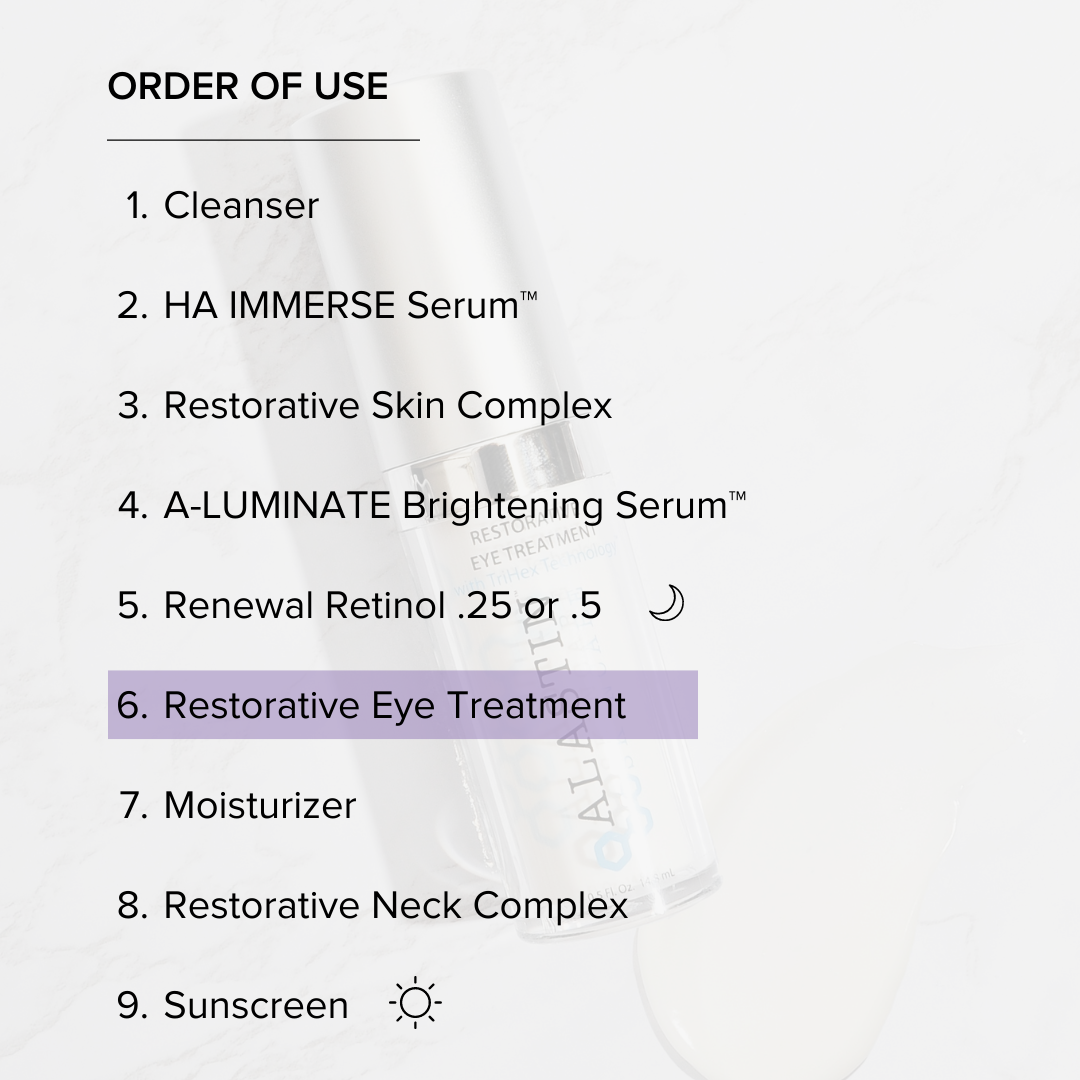 Restorative Eye Treatment. Alastin Skincare. Official Stockist. Worldwide shipping. Medical-grade skincare. The M-ethod Aesthetics