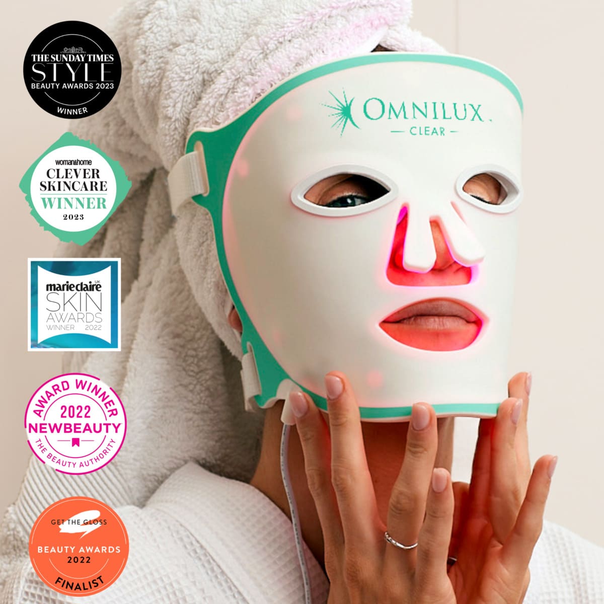 Omnilux Clear Awards Official Stockist. Worldwide shipping. Medical-grade skincare. The M-ethod Aesthetics