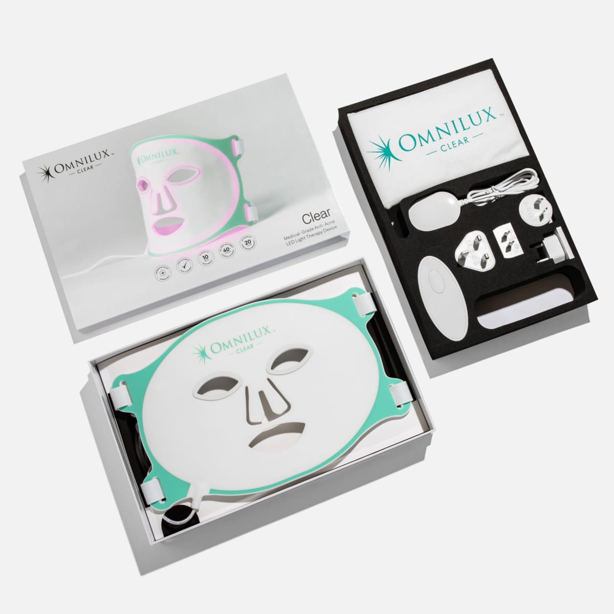 Omnilux Clear Official Stockist. Worldwide shipping. Medical-grade skincare. The M-ethod Aesthetics