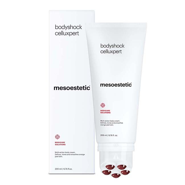 Mesoestetic Bodyshock Celluxpert. Official Stockist. Worldwide shipping. Medical-grade skincare. The M-ethod Aesthetics