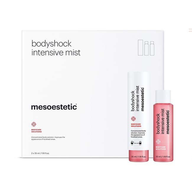 Mesoestetic Bodyshock Intensive Mist. Official Stockist. Worldwide shipping. Medical-grade skincare. The M-ethod Aesthetics