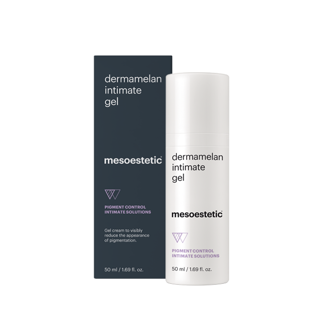 Mesoestetic Dermamelan Intimate Gel. Official Stockist. Worldwide shipping. Medical-grade skincare. The M-ethod Aesthetics