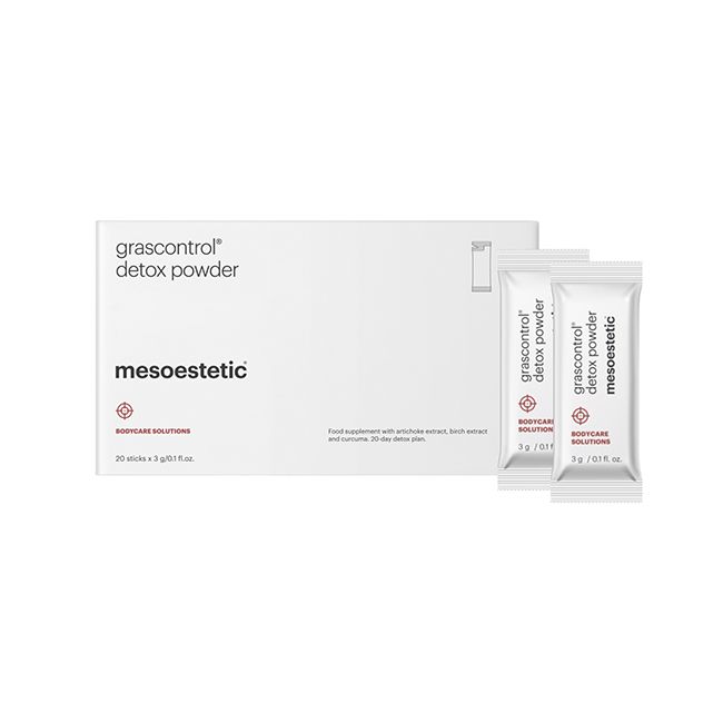 Mesoestetic Grascontrol Detox Powder. Official Stockist. Worldwide shipping. Medical-grade skincare. The M-ethod Aesthetics