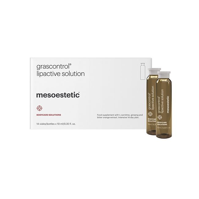 Mesoestetic Grascontrol Lipactive Solution. Official Stockist. Worldwide shipping. Medical-grade skincare. The M-ethod Aesthetics