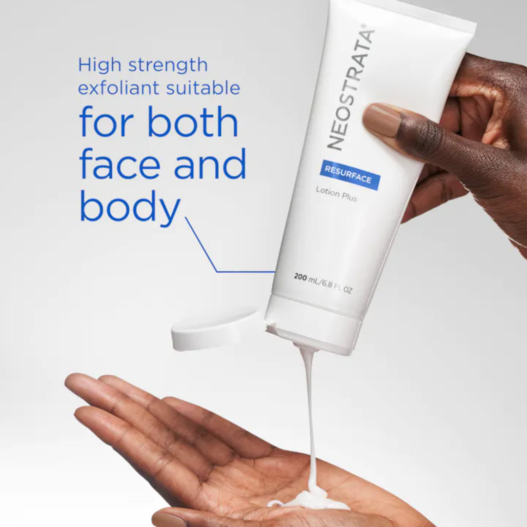 RESURFACE Lotion Plus (Face & Body) NEOSTRATA. Official Stockist. Worldwide shipping. Medical-grade skincare. The M-ethod Aesthetics