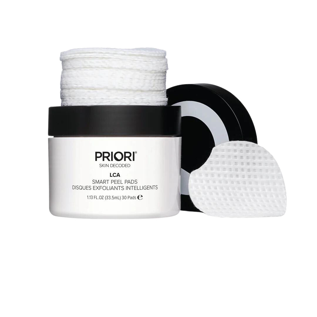 LCA Smart Peel Pads Priori Skincare Official Stockist. Worldwide shipping. Medical-grade skincare. The M-ethod Aesthetics