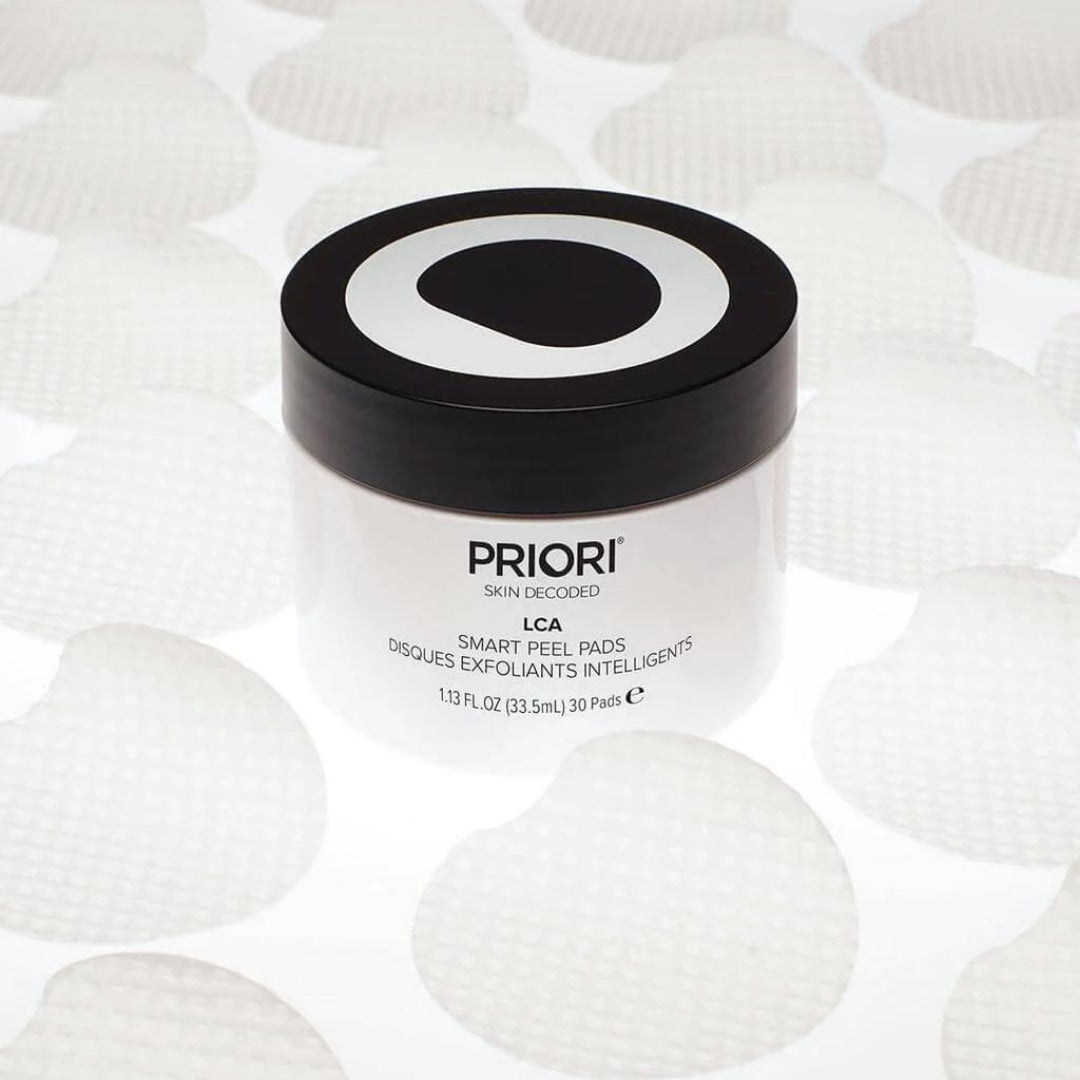 LCA Smart Peel Pads Priori Skincare Official Stockist. Worldwide shipping. Medical-grade skincare. The M-ethod Aesthetics