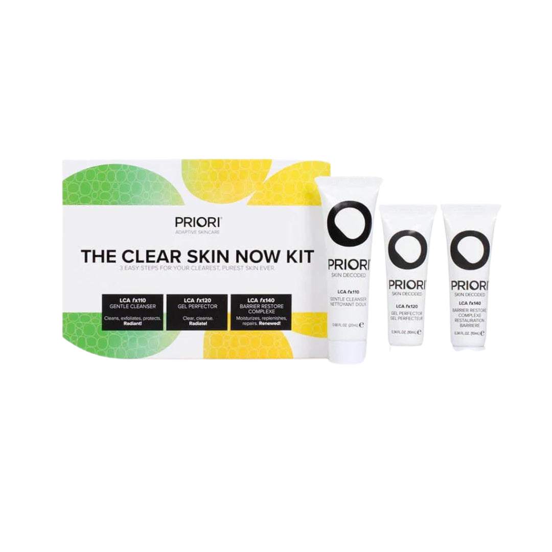 The Clear Skin Now Kit Priori Skincare Official Stockist. Worldwide shipping. Medical-grade skincare. The M-ethod Aesthetics