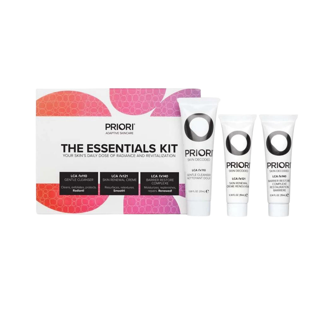 The Essentials Kit Priori Skincare Official Stockist. Worldwide shipping. Medical-grade skincare. The M-ethod Aesthetics