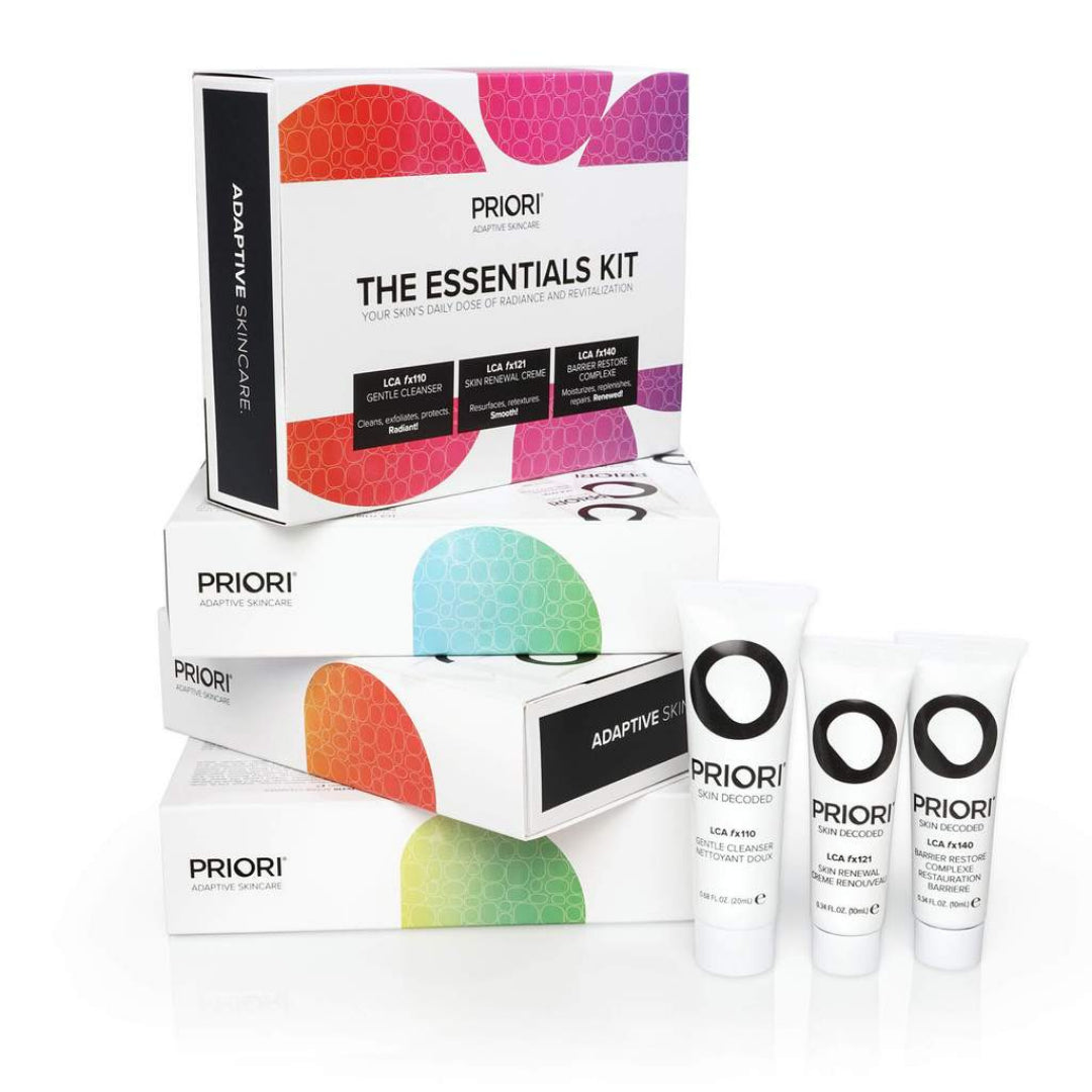 The Essentials Kit Priori Skincare Official Stockist. Worldwide shipping. Medical-grade skincare. The M-ethod Aesthetics