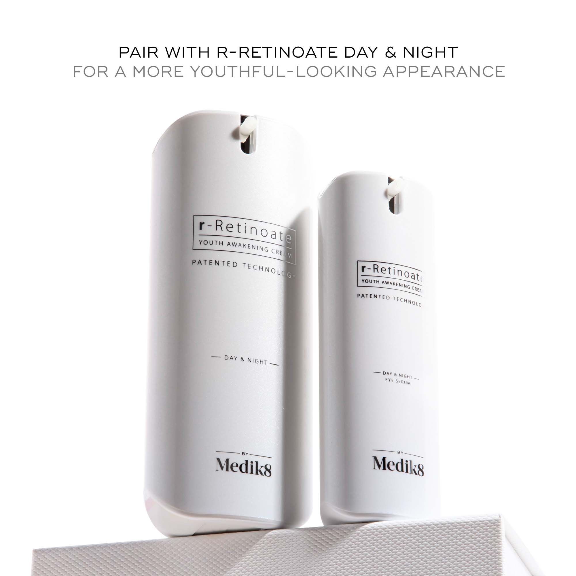 R-Retinoate® Day & Night Eye Serum MEDIK8 Official Stockist. Worldwide shipping. Medical-grade skincare. The M-ethod Aesthetics