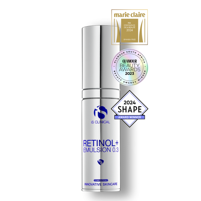 Retinol+ Emulsion 0.3. iS Clinical. Official Stockist. Worldwide shipping. Medical-grade skincare. The M-ethod Aesthetics