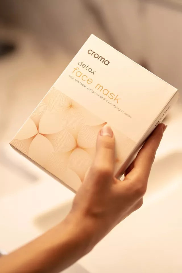 Detox Face Sheet Mask. Croma Skincare. Worldwide international shipping. The M-ethod Aesthetics