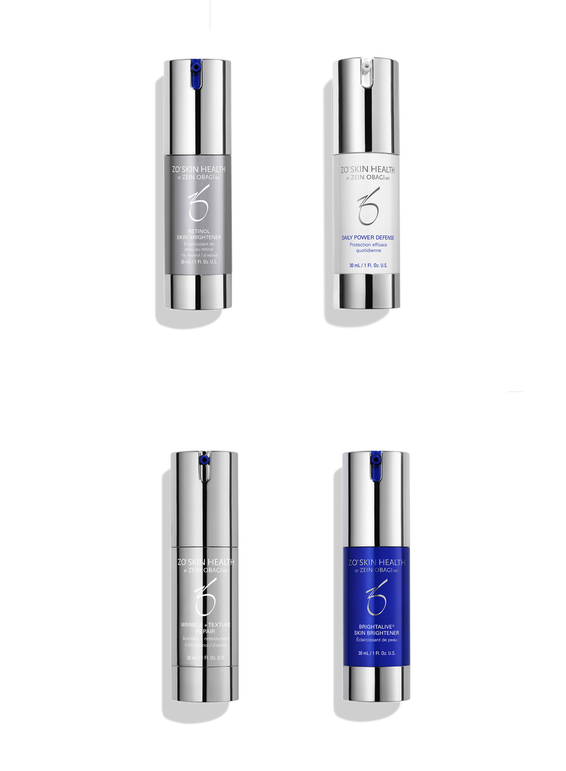 Skin Brightening Program + Texture Kit ZO Skin Health. Official Stockist. Worldwide shipping. Medical-grade skincare. The M-ethod Aesthetics