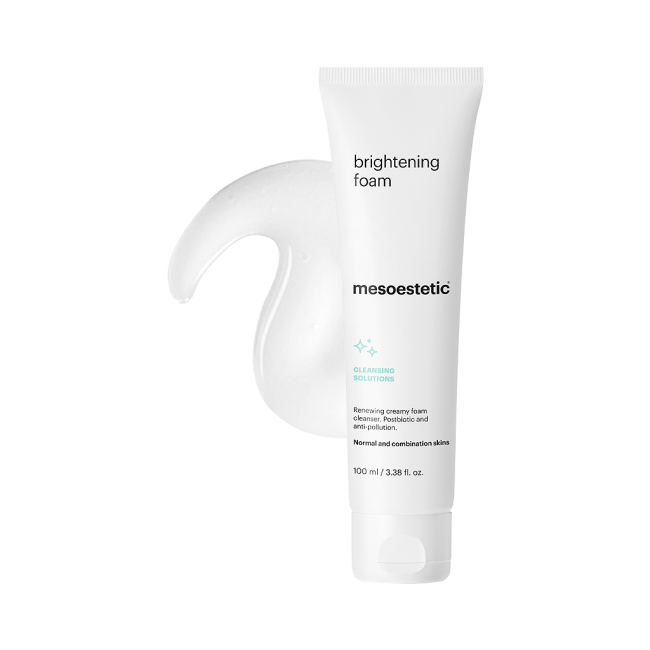 Mesoestetic Brightening Foam. Official Stockist. Worldwide shipping. Medical-grade skincare. The M-ethod Aesthetics