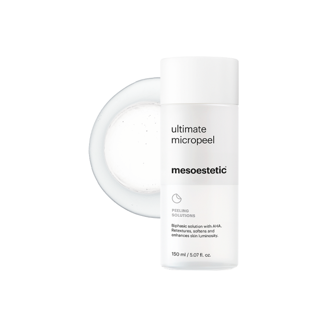 Mesoestetic Ultimate Micropeel. Official Stockist. Worldwide shipping. Medical-grade skincare. The M-ethod Aesthetics