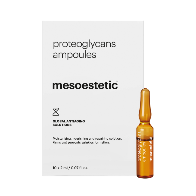 Mesoestetic Proteoglycans Ampoules. Official Stockist. Worldwide shipping. Medical-grade skincare. The M-ethod Aesthetics