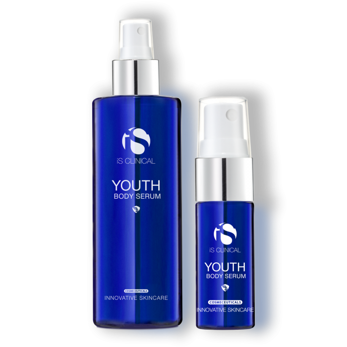 Youth Body Serum. iS Clinical. Official Stockist. Worldwide shipping. Medical-grade skincare. The M-ethod Aesthetics